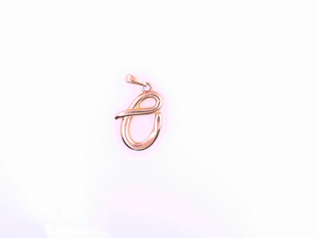 PENDANT 14K 1.5G LETTER O SCRIPT POLISHED