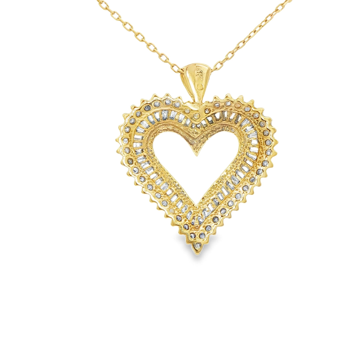 10 KARAT PENDANT NATURAL DIAMONDS HEART