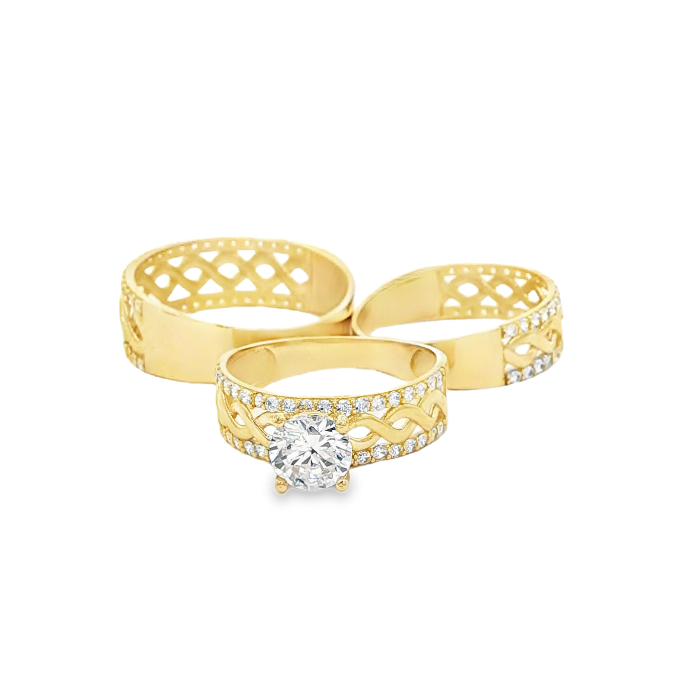 14 KARAT RING SIZE 7.75 WEIGHT: 1.9G : 5.8MM CZ MO