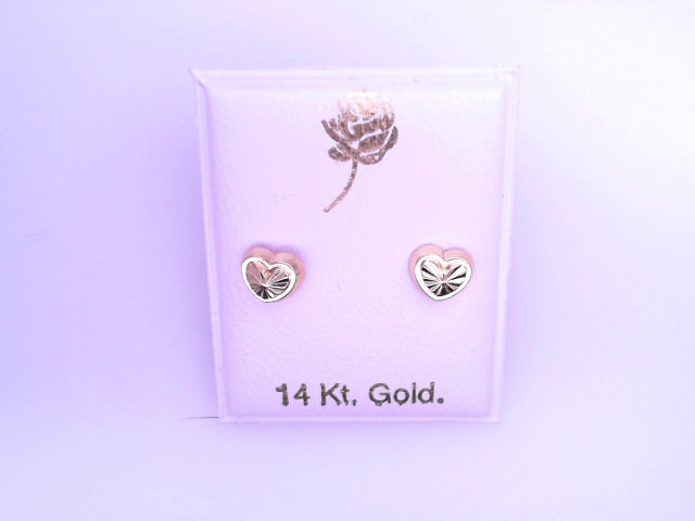 14 KARAT STUD EARRINGS WEIGHT: 0.8G : 5MM CZ CLEAR