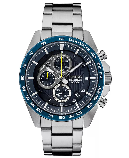 Seiko Men's SSB321 Essential Chronograph Stainless Steel Watch