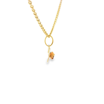 PENDANT 14K CZ Eyes Santa Lucia Colored