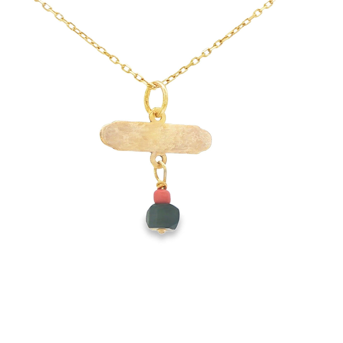 14 KARAT CHARM DIOS ME BENDIGA BLACK RED AZABACHE