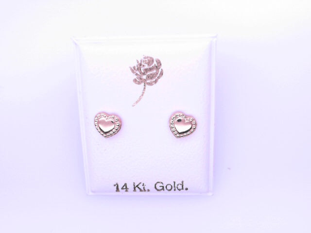 14 KARAT STUD EARRINGS WEIGHT: 0.8G : 5MM CZ CLEAR