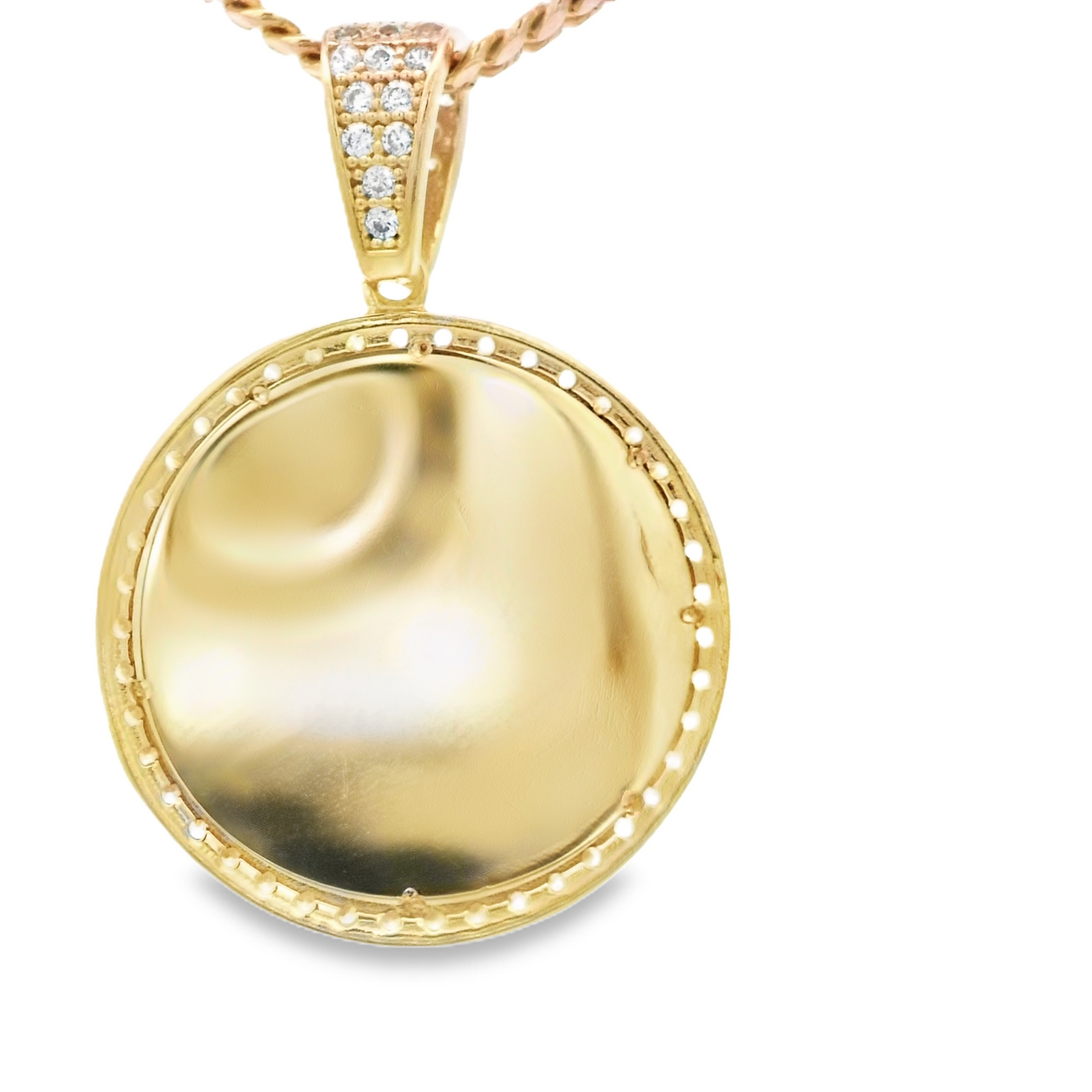 14K PENDENT 3.7G CARDIDAD CZ CARIDAD DEL COBRE