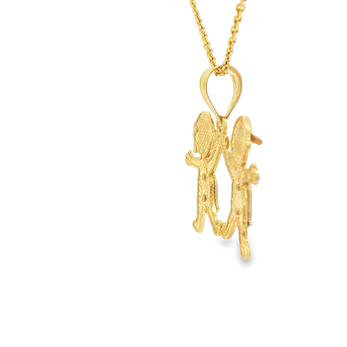 PENDANT 14K 2.6G BOY N GIRL BOY GIRL 3TONE