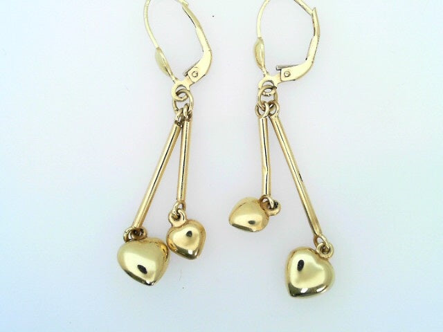 Yellow 14 Karat Earrings Weight: 3.1