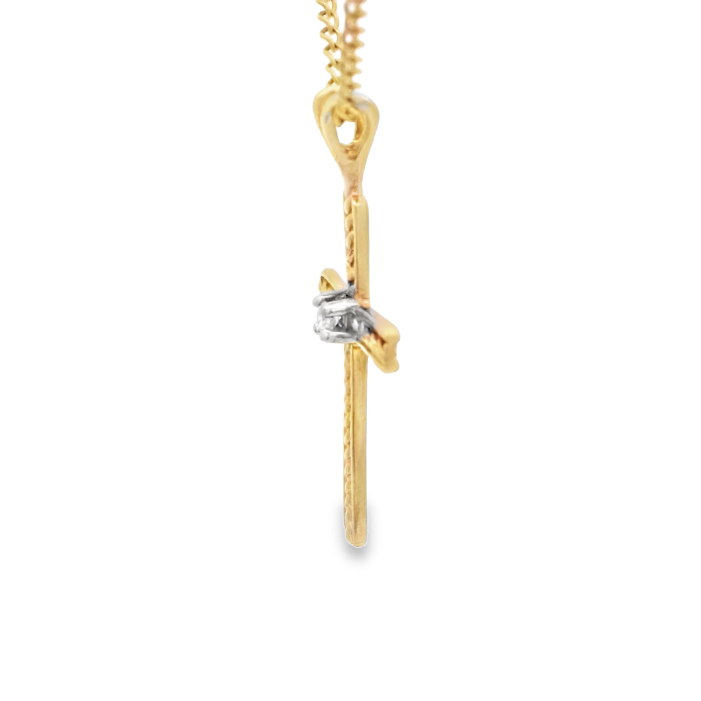 14 KARAT CHARM GUADALUPE ROUND DC STARBURST