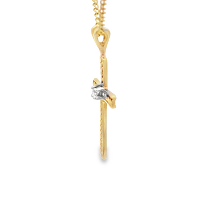 14 KARAT CHARM GUADALUPE ROUND DC STARBURST