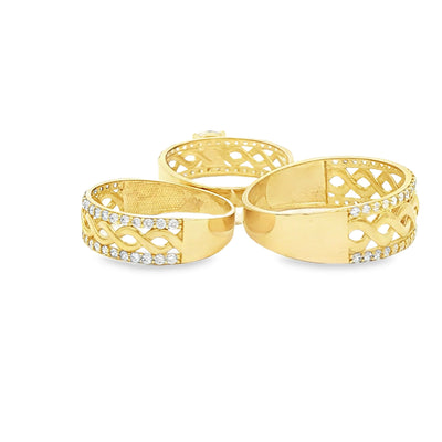 14 KARAT RING SIZE 10.75 WEIGHT: 3G : 7.6MM CZ MON