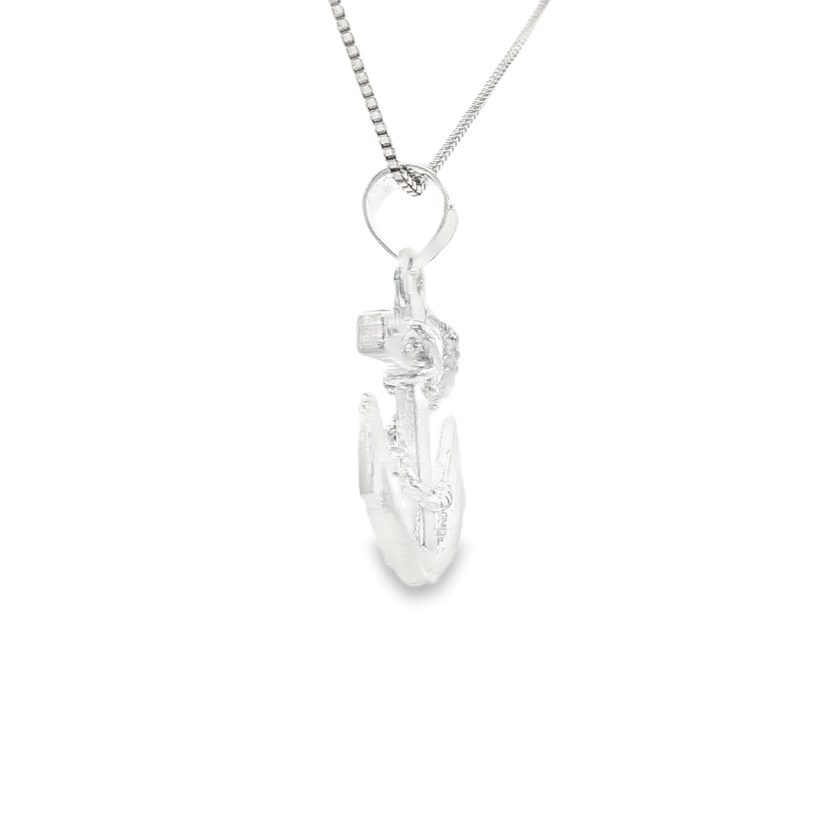 STERLING SILVER CHARM ANCHOR ROPE