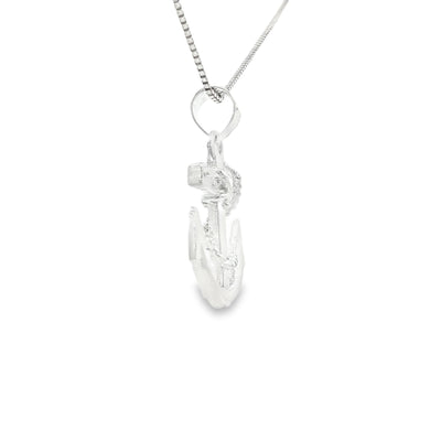 STERLING SILVER CHARM ANCHOR ROPE