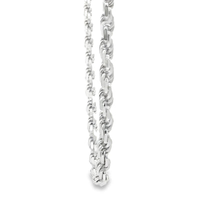 STERLING SILVER ROPE CHAIN LENGTH: 24 5MM