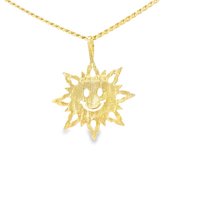 PENDANT 14K PENDANT SUN SMILE