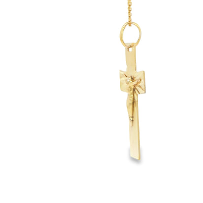 14 KARAT CHARM WEIGHT: 2.8G : CRUCIFIX CROSS STARB