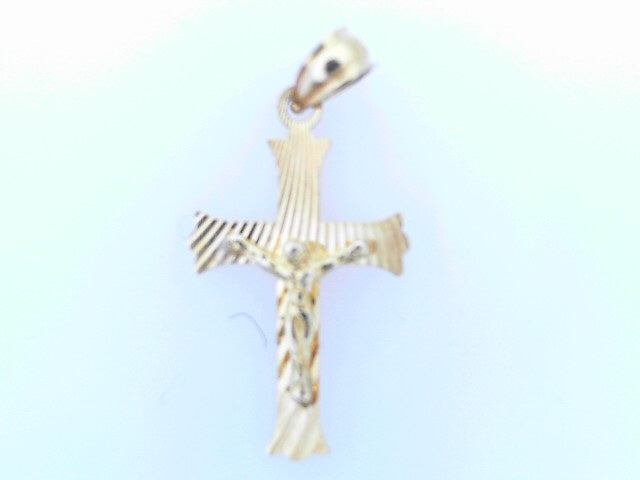 10 KARAT CHARM WEIGHT: 0.9G : CRUCIFIX CROSS JESUS