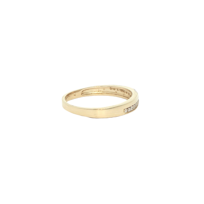 14 KARAT RING SIZE 6.75 WEIGHT: 2.0G : 2.8MM CZ HA