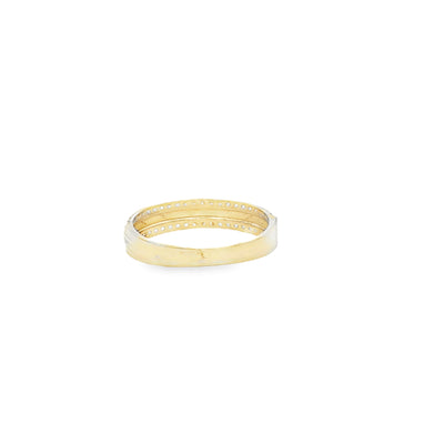 14 Karat Ring Size 7.5 Weight: 1.7G : 4MM CZ INFIN
