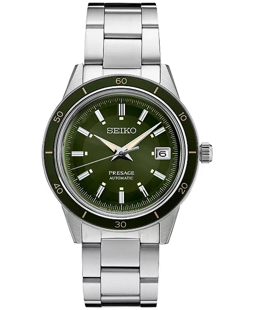 Seiko Men's SRPG07 Presage Style 60s Automatic Stainless Steel Watch