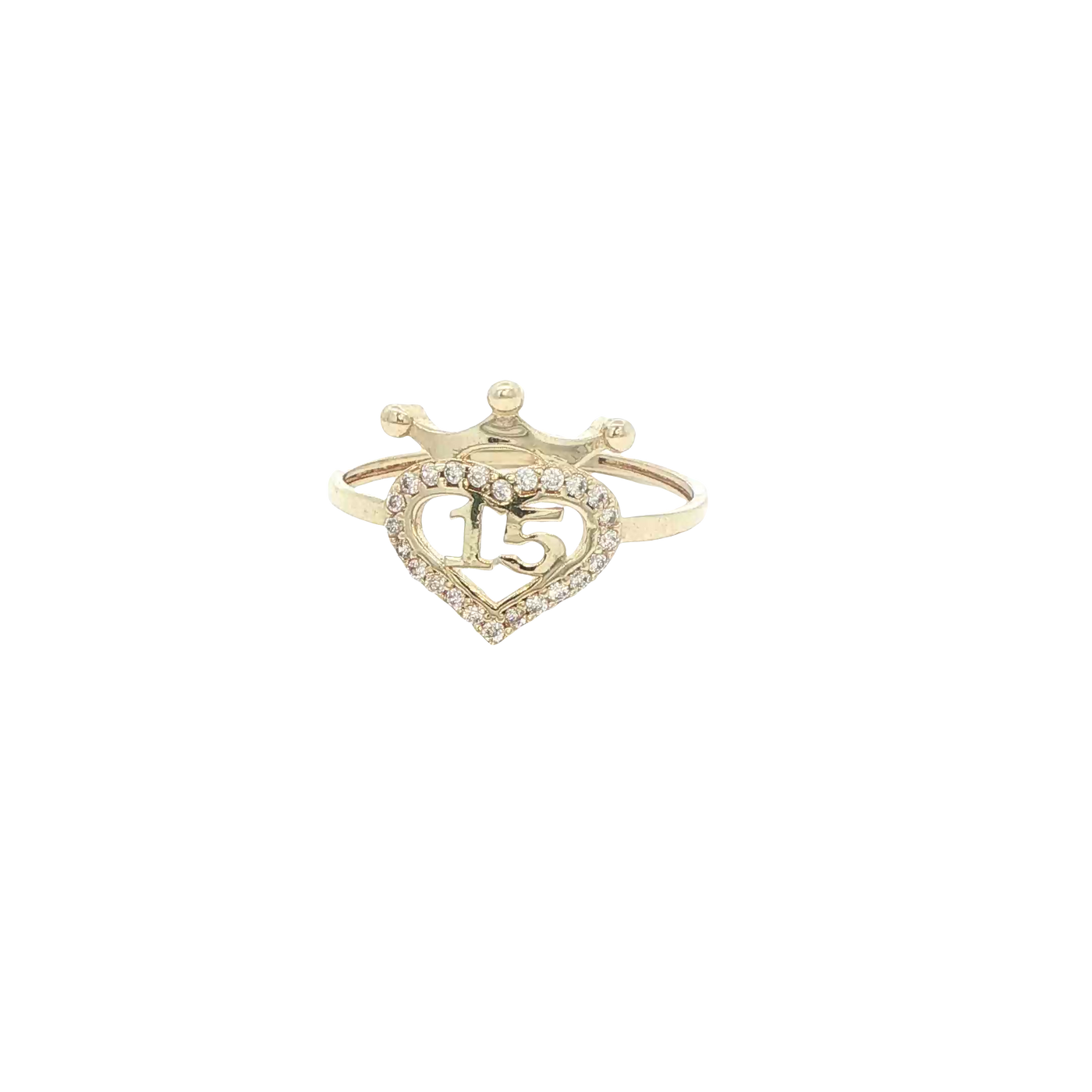 14 KARAT RING SIZE 8.25 WEIGHT: 1.4G : CZ QUINCE 1
