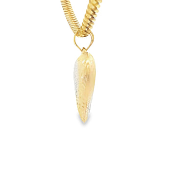 PENDENT14KP 1.3G PUFF HEART DC