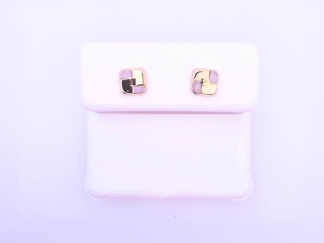 18 KARAT STUD EARRINGS WEIGHT: 0.5G : BUTTERLFY TW