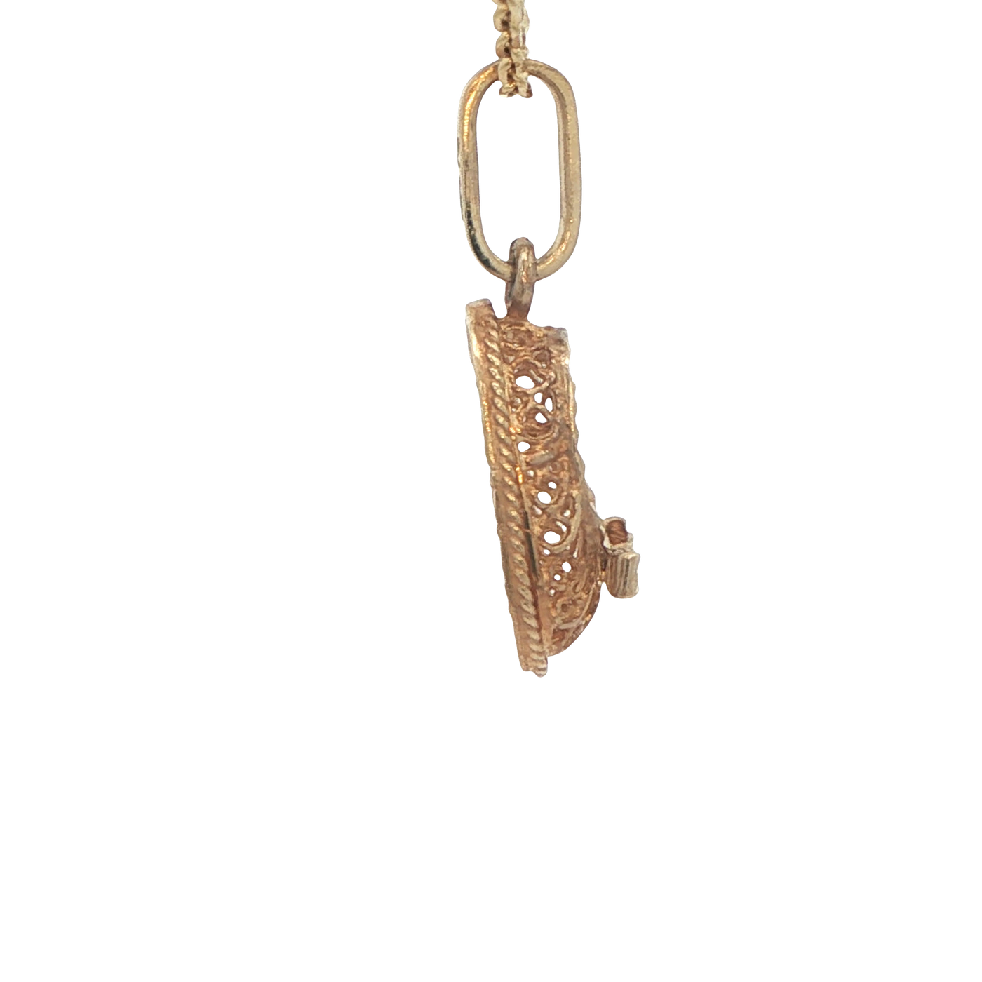 PENDANT 14KP Shoe Mesh Bow