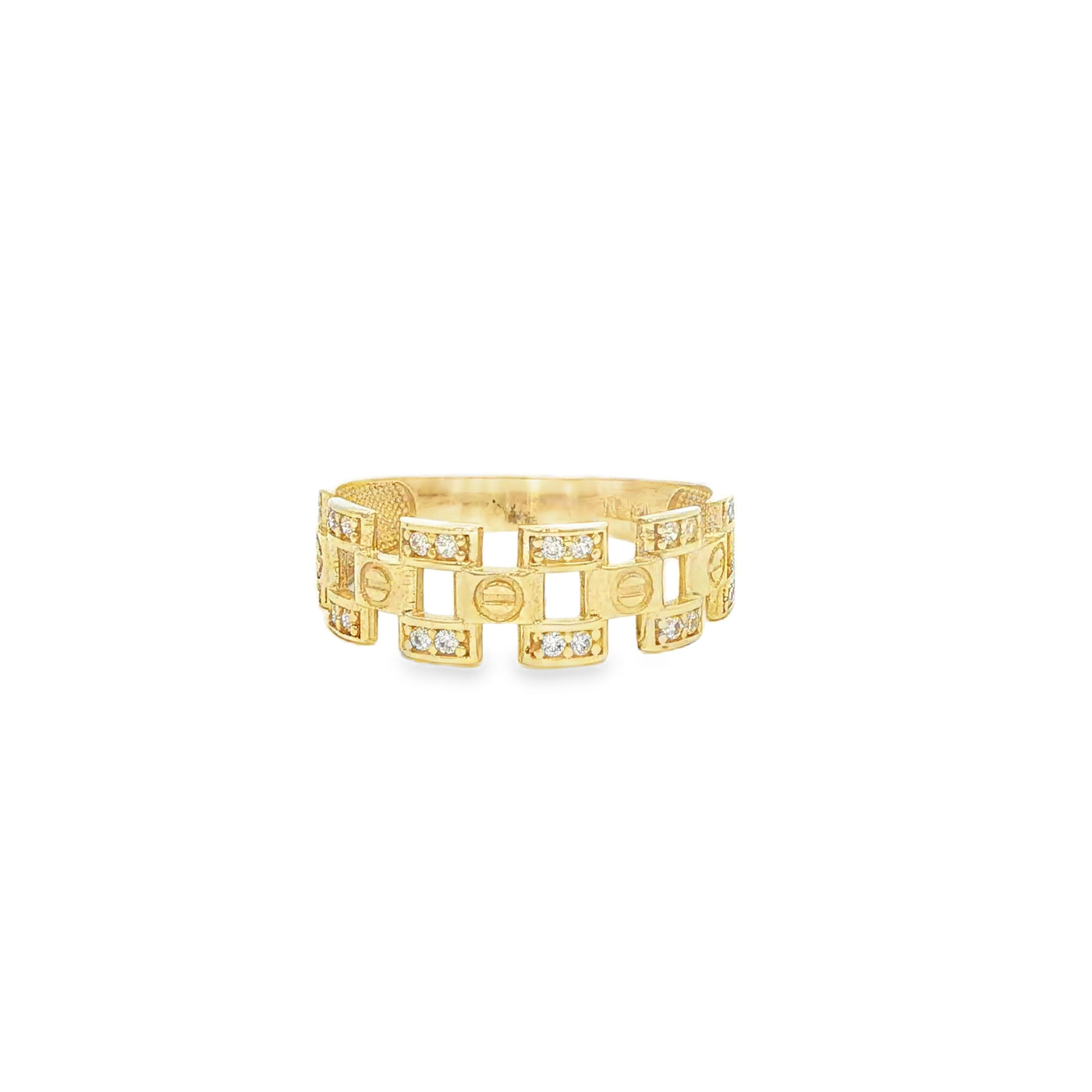14 KARAT RING SIZE 7.25 WEIGHT: 1.8G : 6.0MM CZ OP
