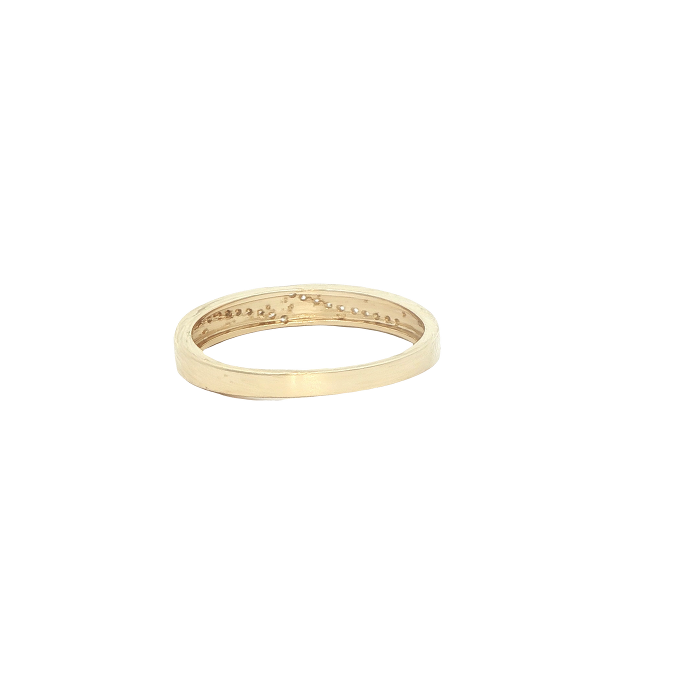 14 KARAT RING SIZE 6.75 WEIGHT: 2.0G : 2.8MM CZ HA