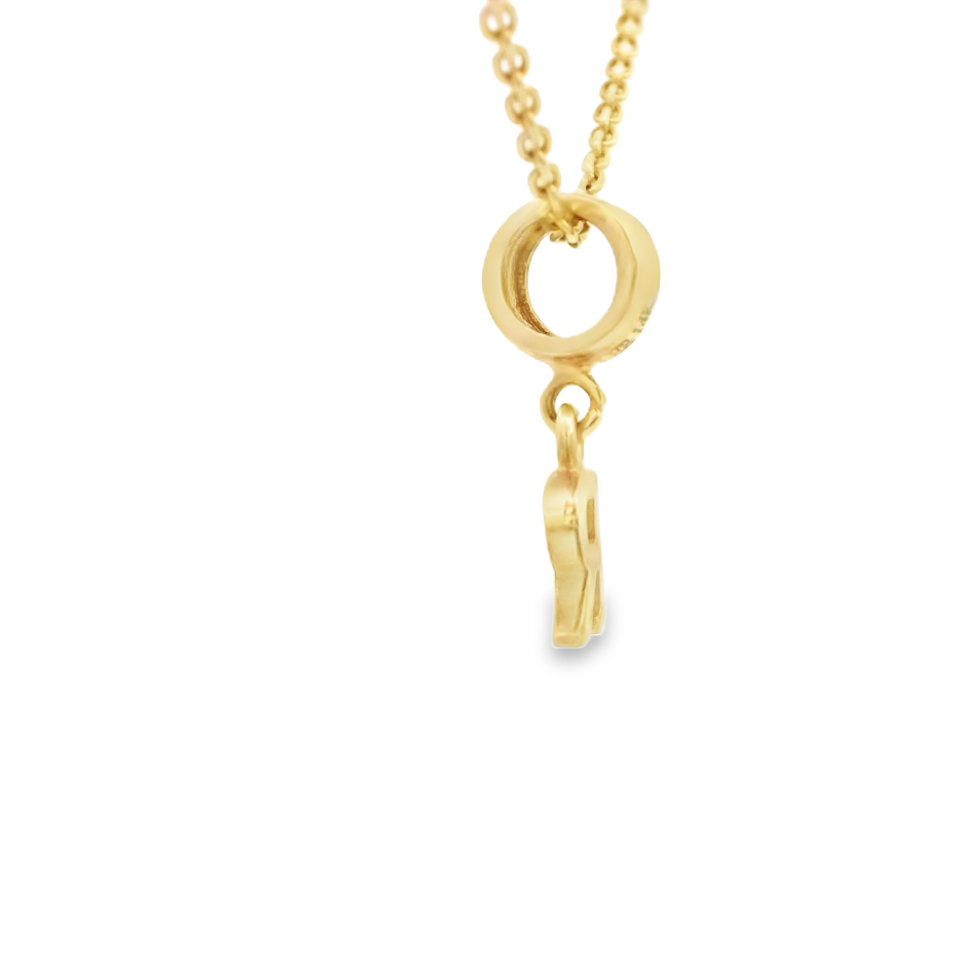 PENDANT 14K R Letter BailRing