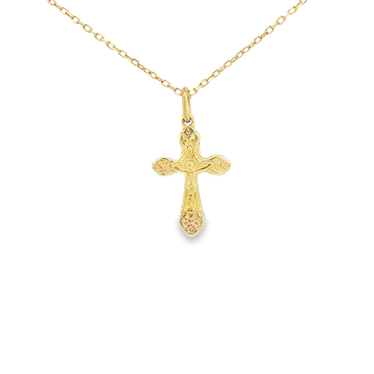 14 KARAT CHARM CROSS JESUS