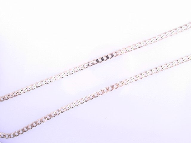 YELLOW 14 KARAT CUBAN ITALIAN CURB CHAIN LENGTH: 2