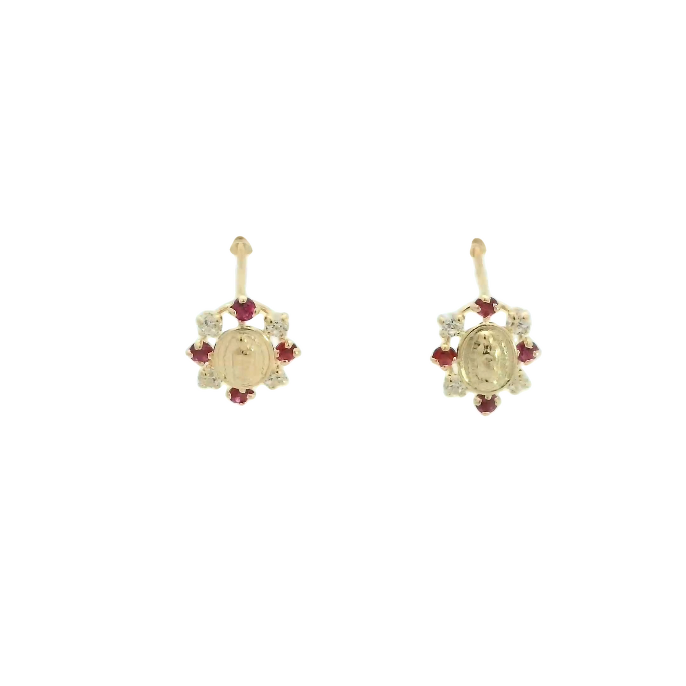 14KE 0.6G 
GUADALUPE 
RED & CLEAR 
CZ OVAL