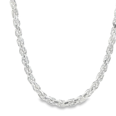 STERLING SILVER ROPE CHAIN LENGTH: 22 4.2MM
