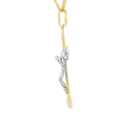 14KP 3.6G JESUS CROSS 2TONE JESUS CROSS