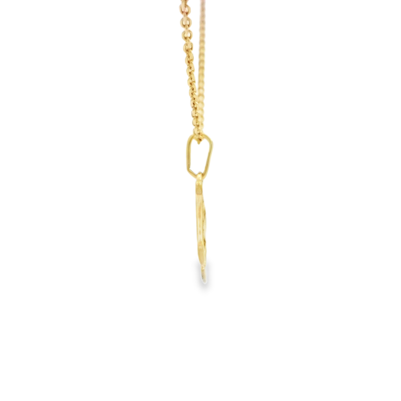 PENDANT 14K CZ LETTER H