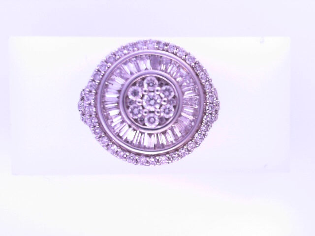 14 KARAT RING SIZE 7.5 WEIGHT: 9.5G : NATURAL DIAM