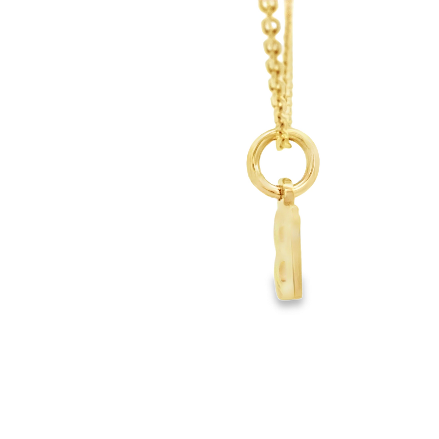 PENDANT 14K LETTER B TINY