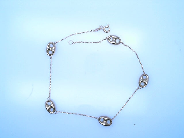 14KB 2.5G  10'' ANKLET GUCCI PUFF