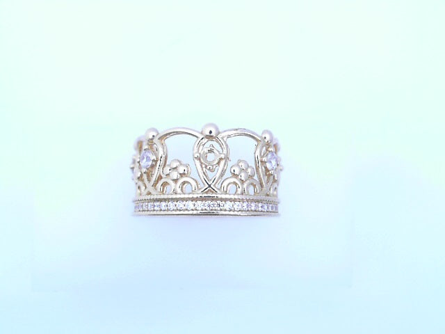 14 KARAT RING SIZE 8.25 WEIGHT: 4.9G
CZ CROWN FLE