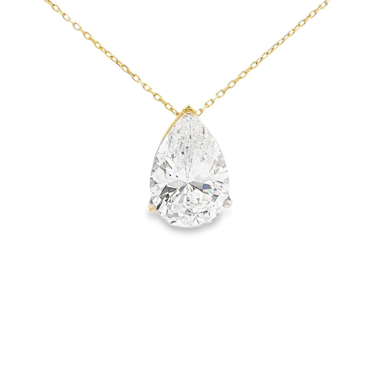 PENDANT 14KP 4.5g Pear Cz