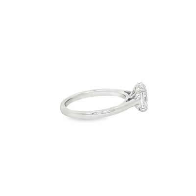 LABGROWN       14K WHITE ENGAGEMENT SOLITARY #7  D