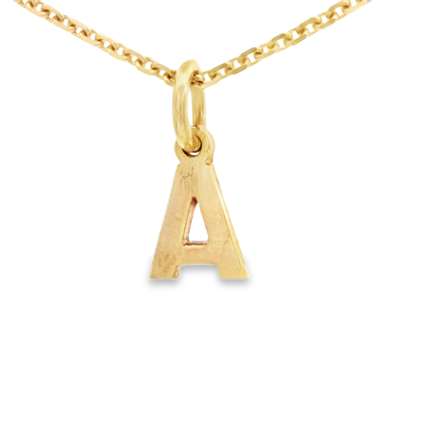 PENDANT 14K LETTER LTR A TINY