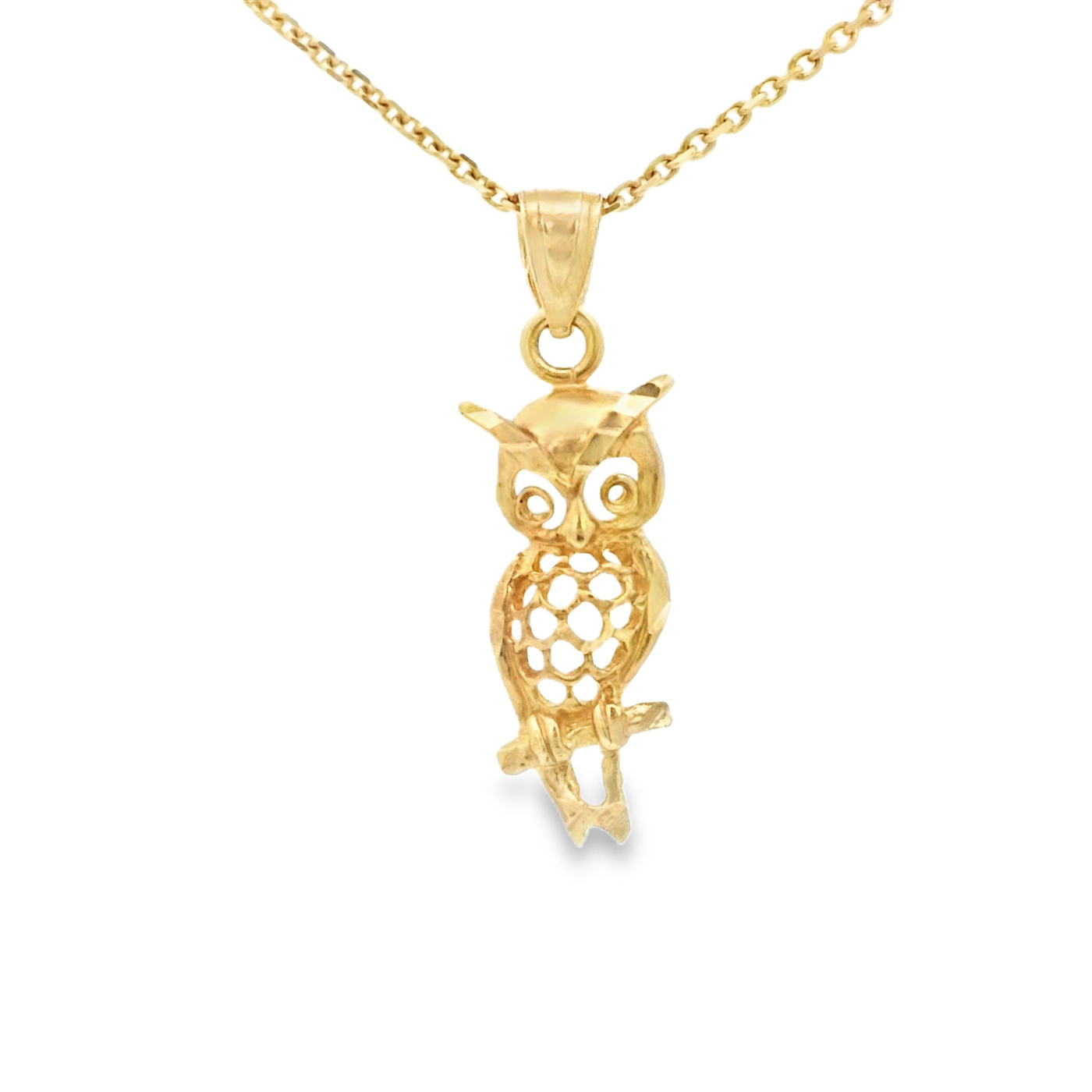 PENDANT 14K OWL