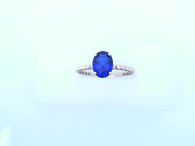 14 KARAT RING SIZE 8 WEIGHT: 1.4G
CZ BLUE OVAL BE