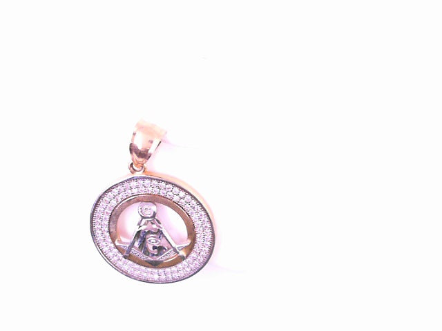 PENDANT 14K 3.1G Medal MASON CZ