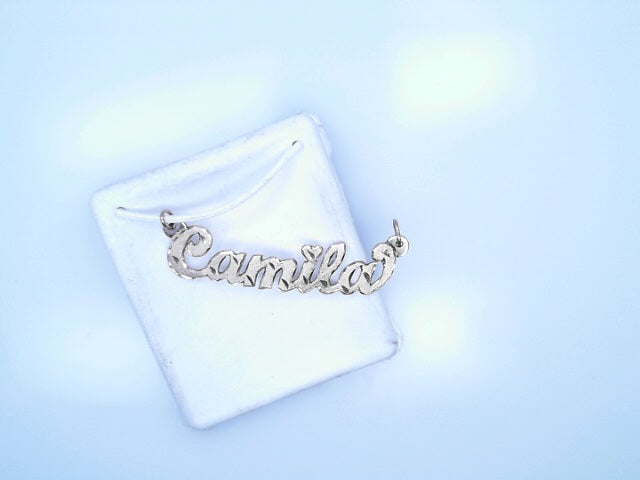 14K Name Single Plate DC 2.4g Camila 0.70MM Thick