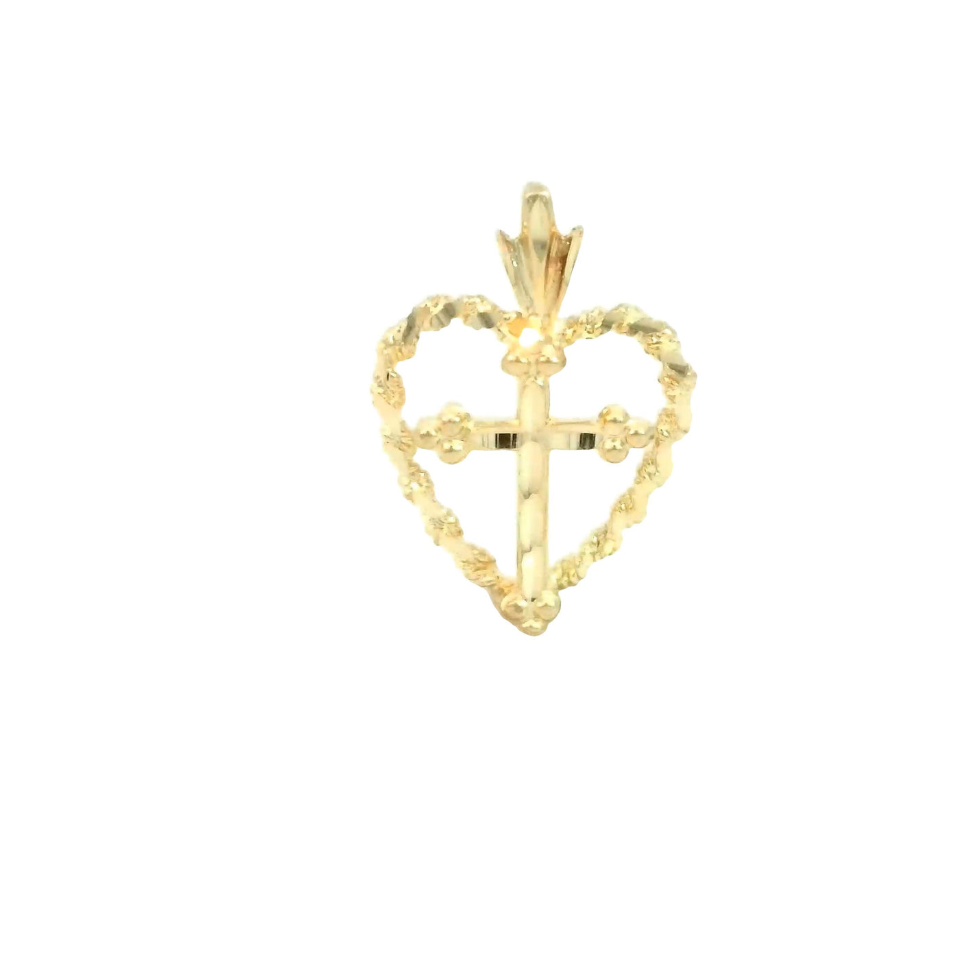 PENDANT 14K 1.1G DC CENTER HEART