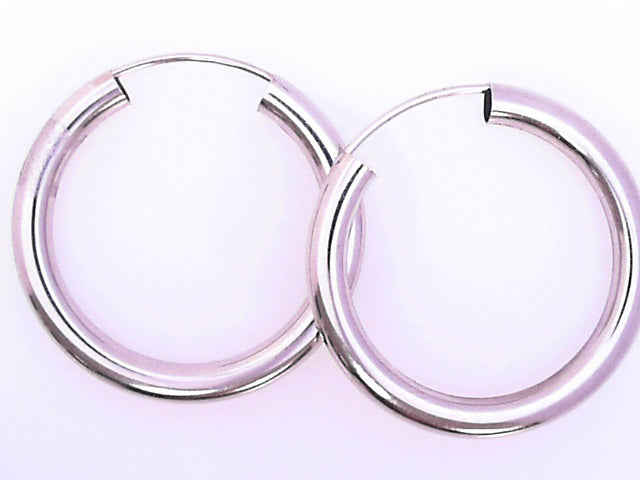 EARRINGS WHITE 14 KARAT SMALL HOOP EARRINGS WEIGHT