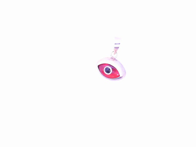 PENDANT 14K 0.8G PENDANT RED EVIL EYE OJO SANTA LU